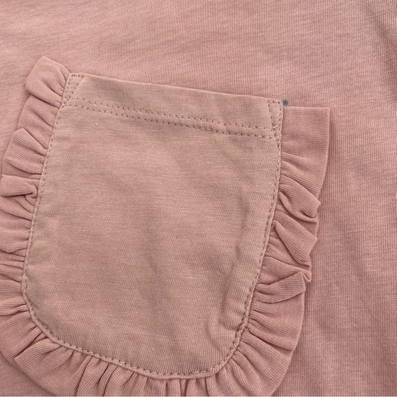 Philosophy, Women's Short Sleeve Chest Pocket Ruffle Detail, Pink, Size S - Picture 7 of 8